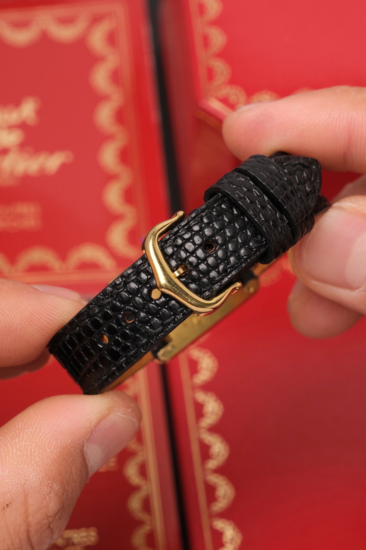 1999 Vintage Cartier Tank Vermeil 1613 ROMAN DIAL QUARTZ 20x28mm + Box and Paper