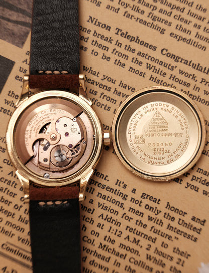 Vintage 1958 Omega Constellation Pie Pan De Luxe Arrow Head Ref 2852/2853 S.C
