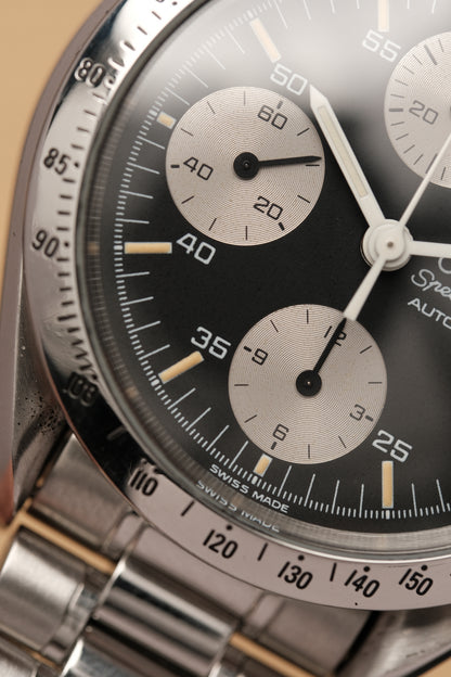 1996 Omega Speedmaster Reverse Panda Chronograph Automatic Date 3511.50 Cal. 1155 + BOX and Paper