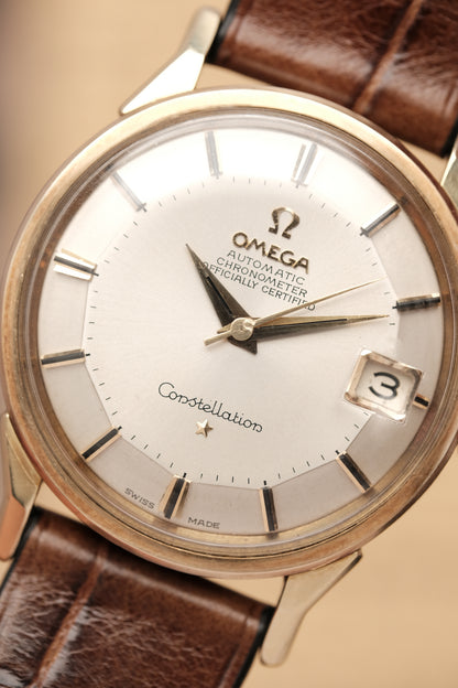 1964 OMEGA CONSTELLATION PIE PAN DOG LEG White Dial AUTOMATIC CHRONOMETER REF. 168.005