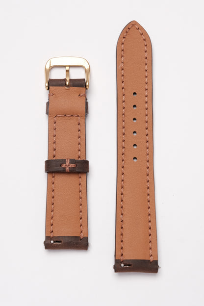 Coffee Bean Crazy Horse Leather Strap