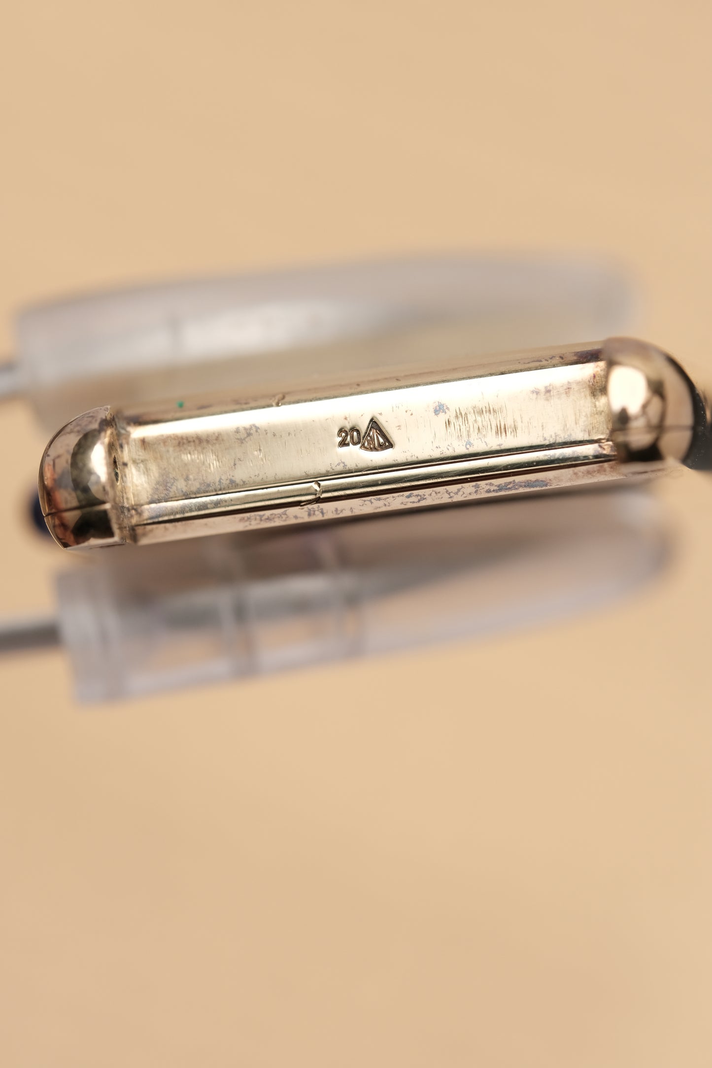 CARTIER MUST DE TANK VERMEIL (LM 23x31mm) ROMAN DIAL QUARTZ Ref.590005