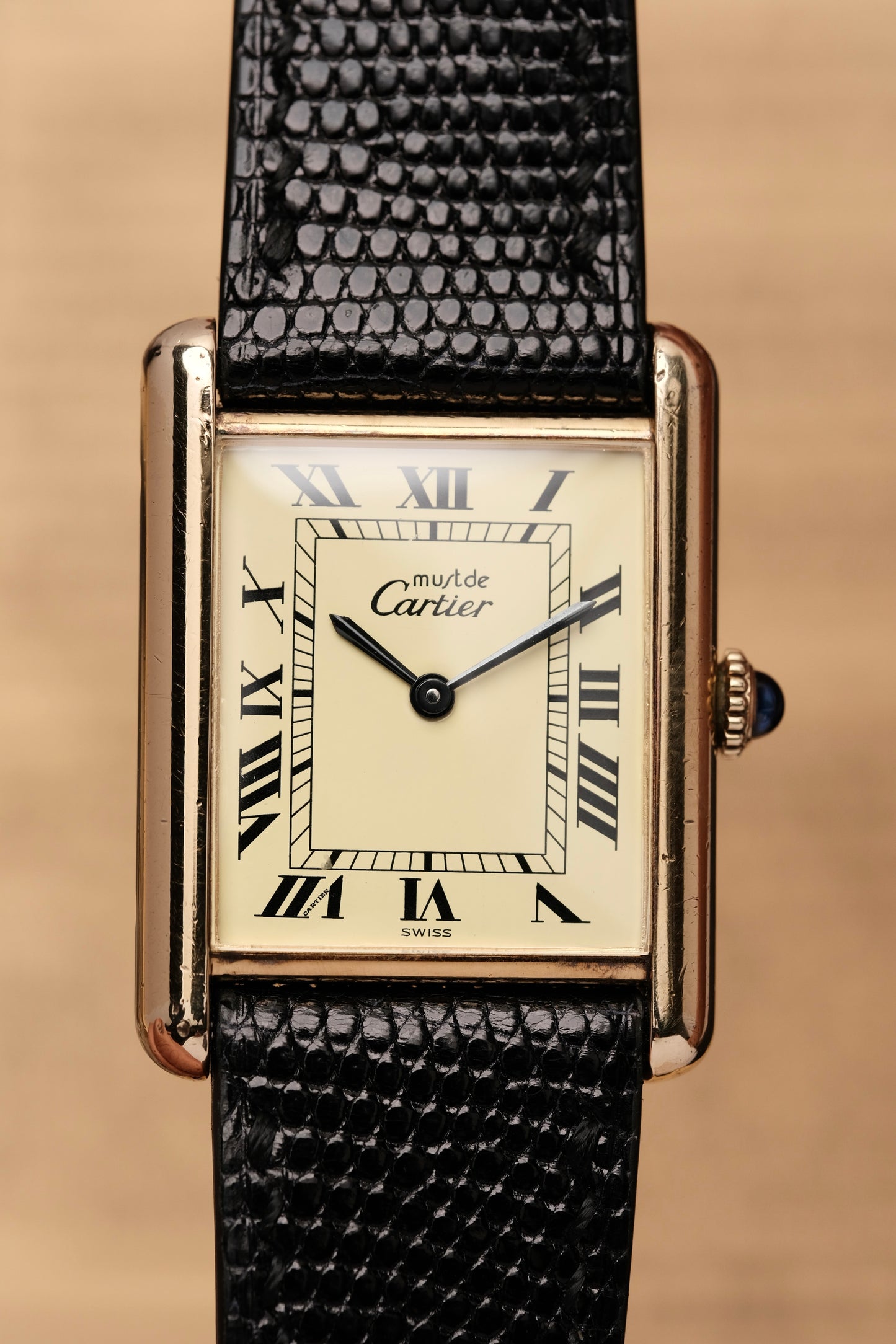 CARTIER MUST DE TANK VERMEIL (LM 23x31mm) ROMAN DIAL HAND WINDING 6115404