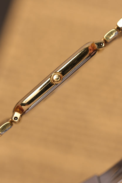 Omega De Ville Ref. 395.0876.2  Cal.1378 Vintage Gold Quartz Integrated Bracelet
