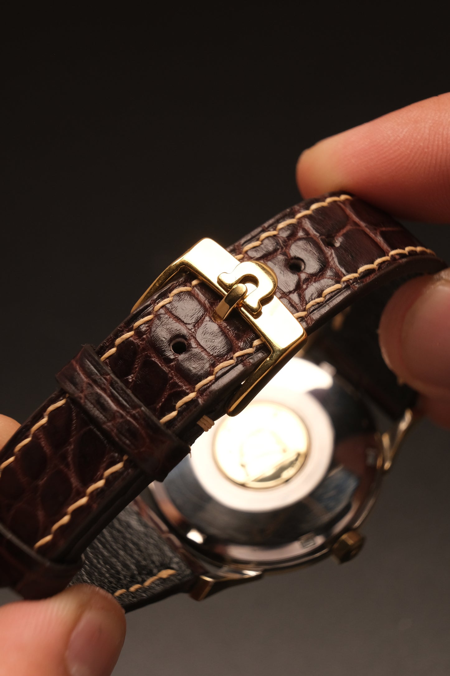 OMEGA CONSTELLATION PIE PAN DOG LEG GOLD AUTOMATIC CHRONOMETER REF. 168.005