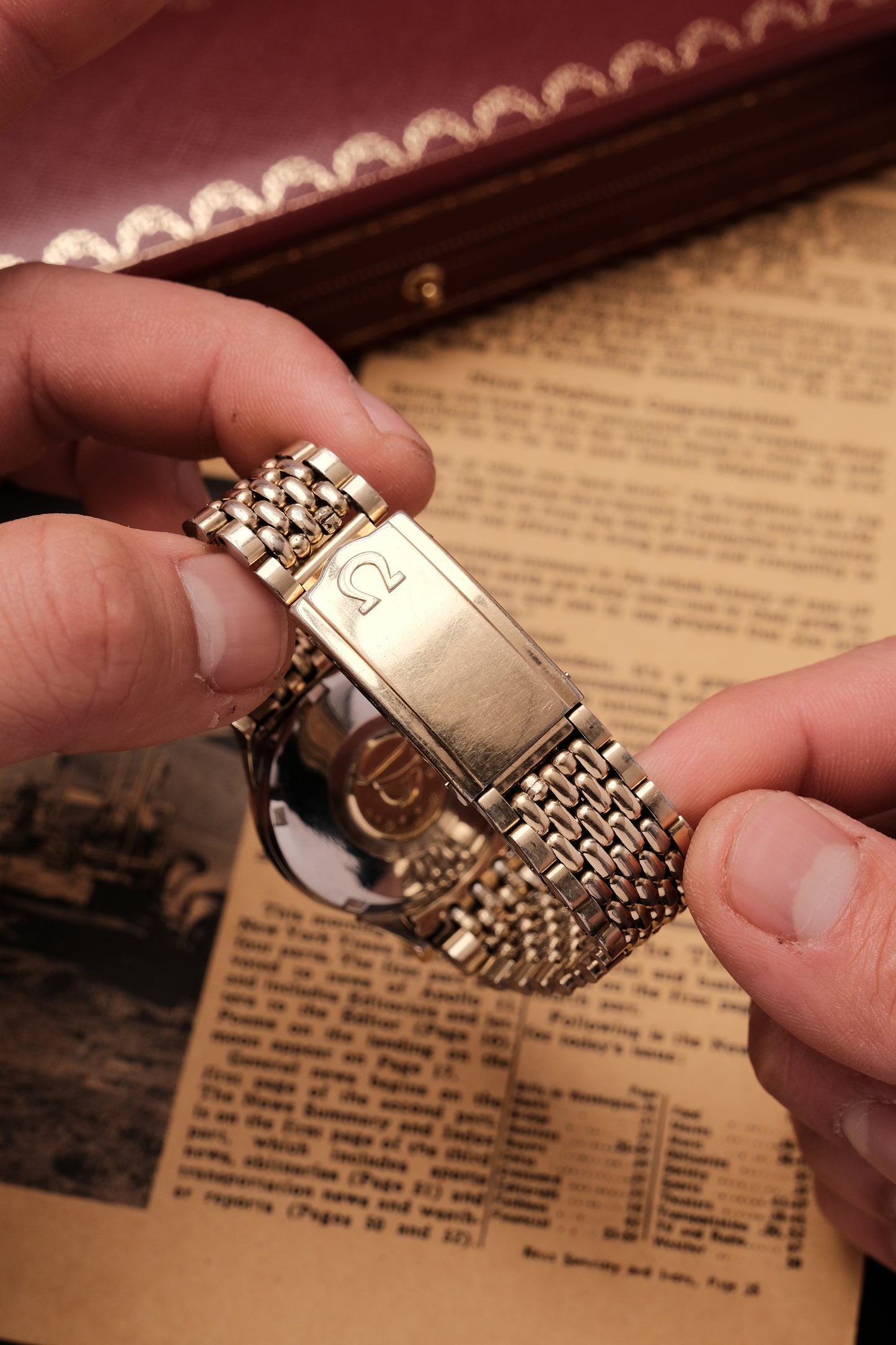 1962 OMEGA CONSTELLATION PIE PAN DOG LEG GOLD AUTOMATIC CHRONOMETER REF. 168.005