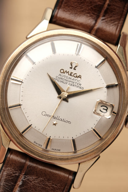 1964 OMEGA CONSTELLATION PIE PAN DOG LEG White Dial AUTOMATIC CHRONOMETER REF. 168.005