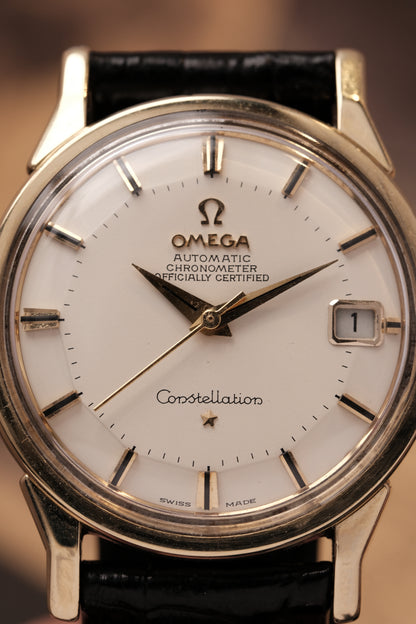 1966 OMEGA CONSTELLATION PIE PAN DOG LEG White Dial AUTOMATIC CHRONOMETER REF. 168.005