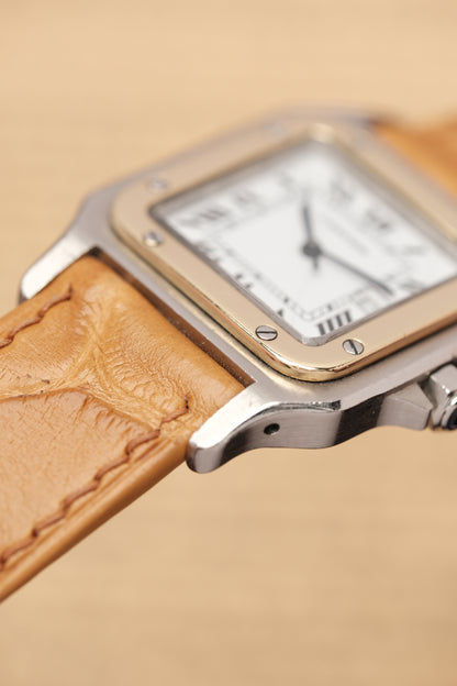 Cartier Santos Carree 2961 Large( 29x41mm)  White Romans Automatic 1980