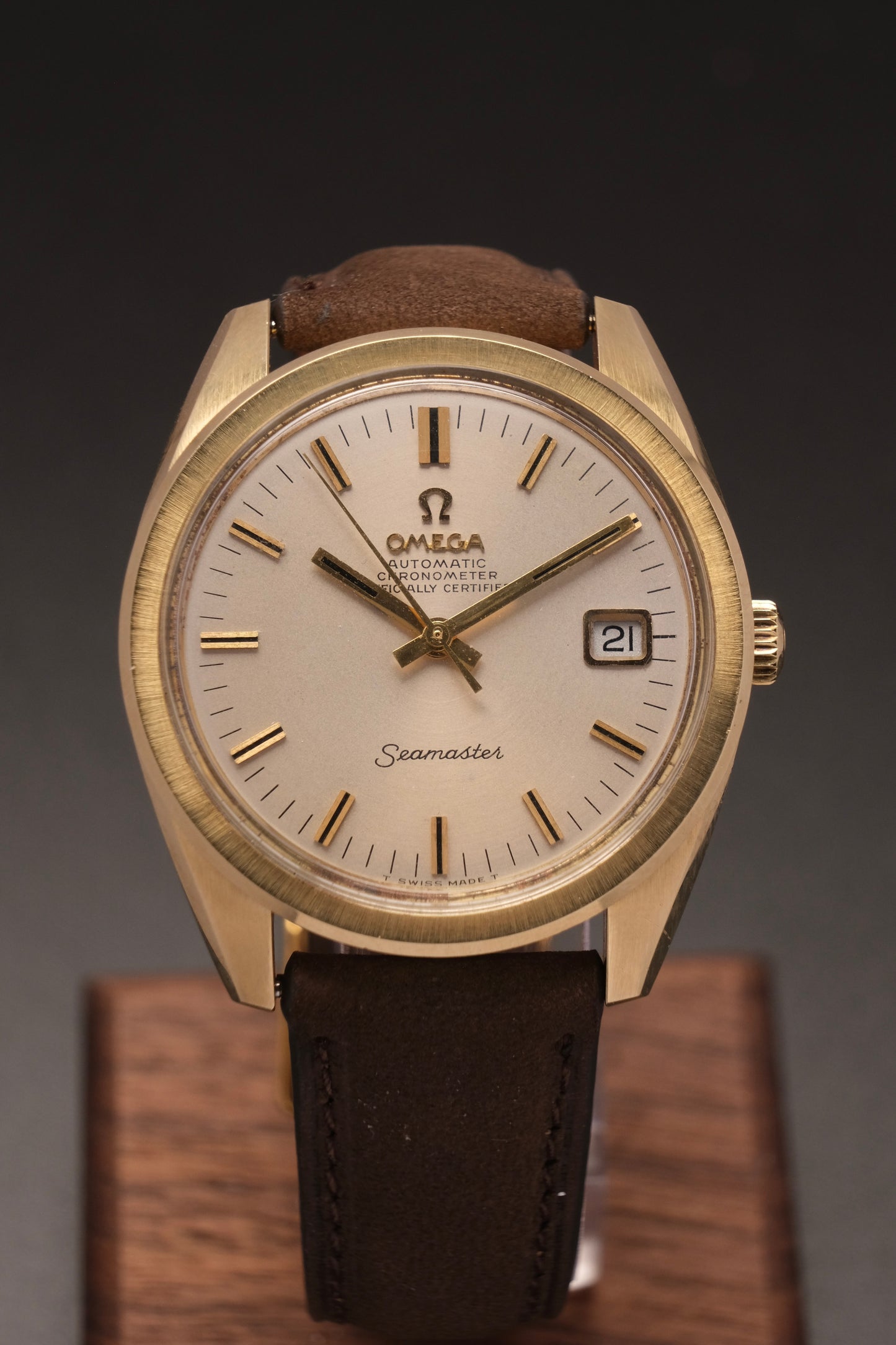 1960's Vintage Omega Seamaster Chronometer Automatic 168.022 Gold Capped Cal.564