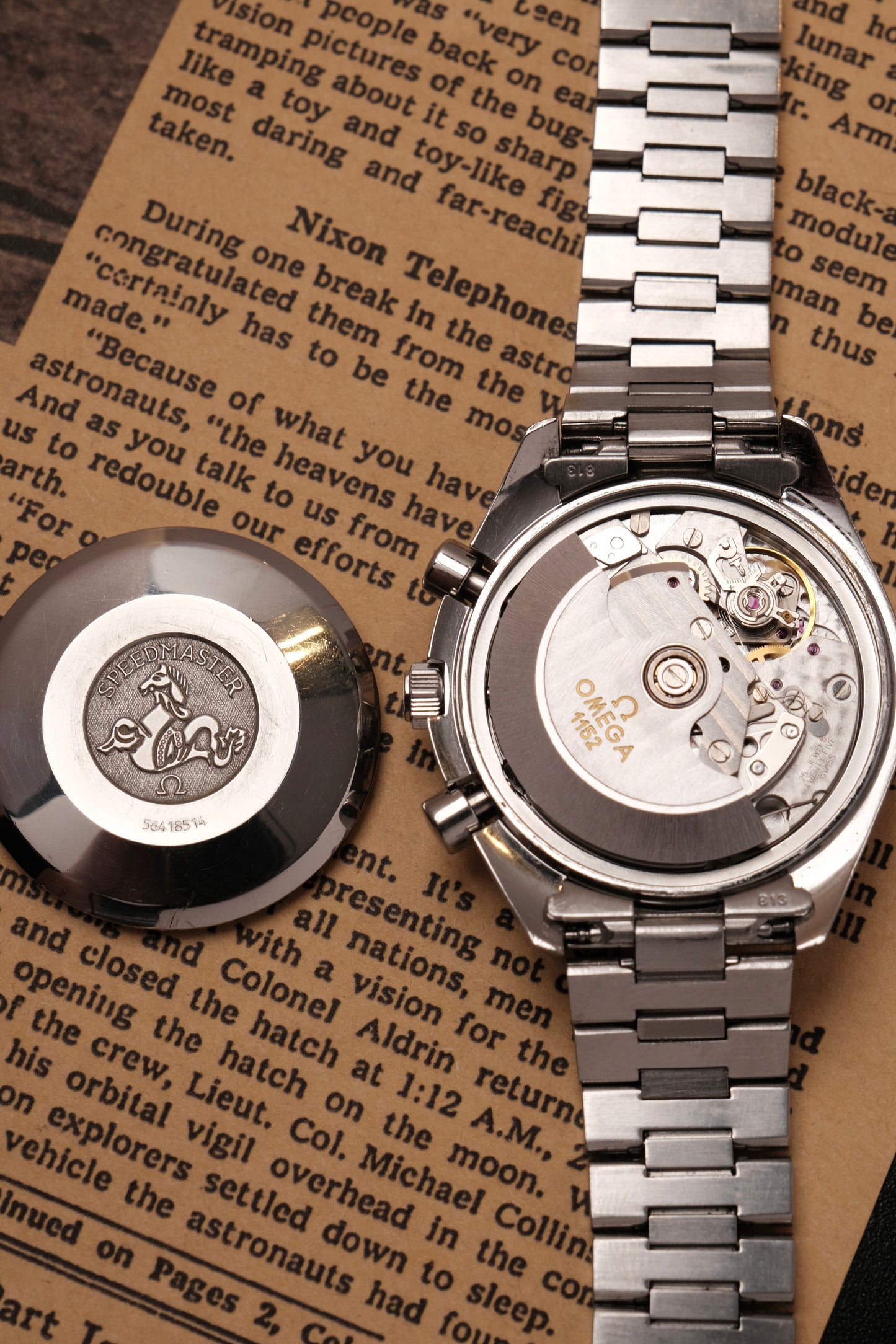 1998 Omega Speedmaster Reverse Panda Chronograph Automatic Date 3511.50 Cal. 1152