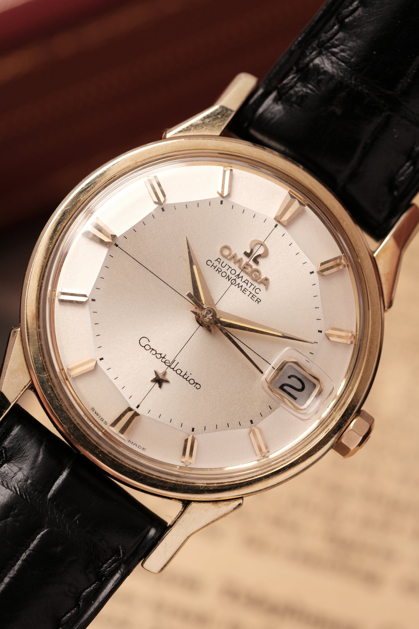 1963 OMEGA CONSTELLATION PIE PAN DOG LEG Cross Hair  Dial AUTOMATIC CHRONOMETER REF. 168.005