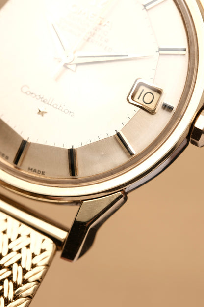 1963 OMEGA CONSTELLATION PIE PAN DOG LEG White Dial AUTOMATIC CHRONOMETER REF. 168.005