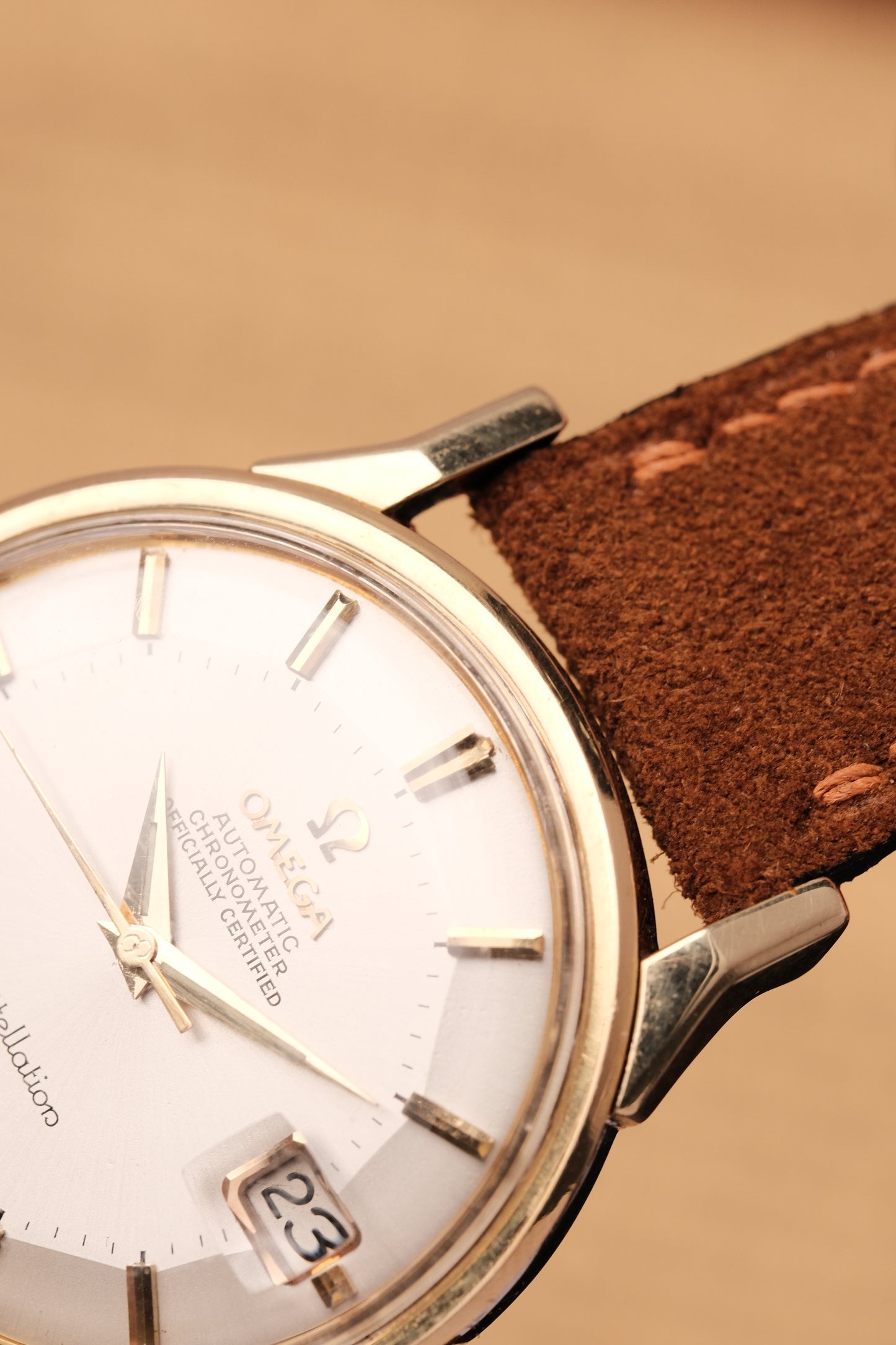 1966 OMEGA CONSTELLATION PIE PAN DOG LEG White Dial AUTOMATIC CHRONOMETER REF. 168.005