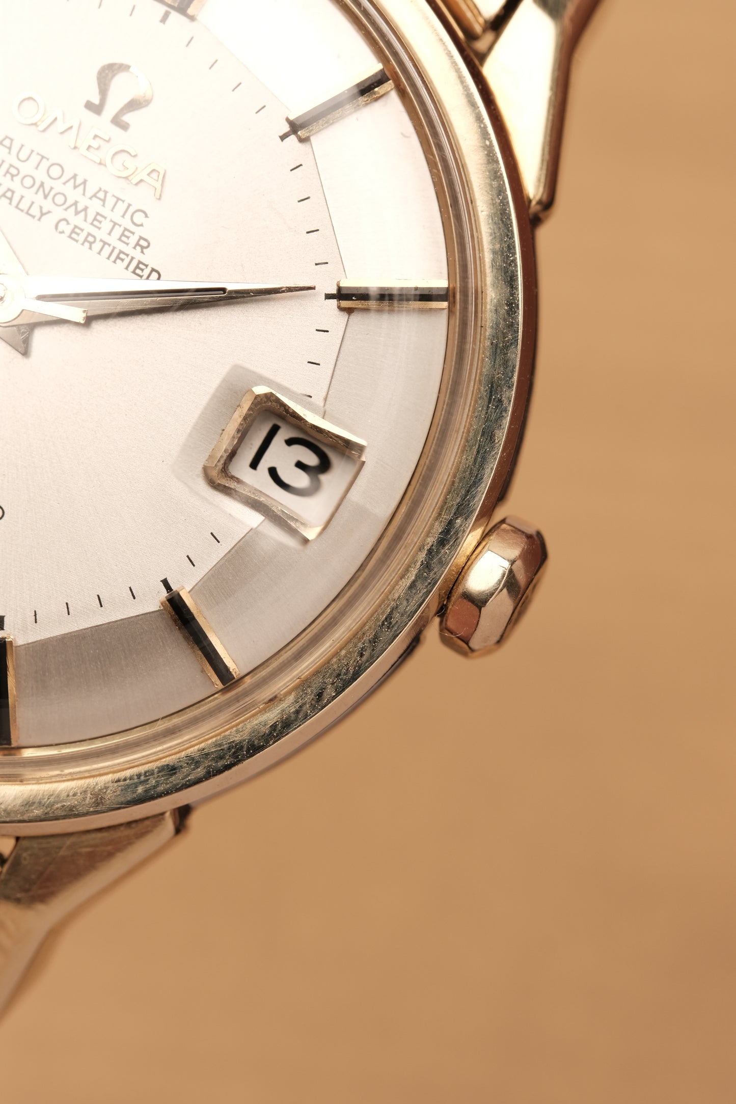 1966 OMEGA CONSTELLATION PIE PAN DOG LEG White Dial AUTOMATIC REF. 168.005 + BOX + Beads of rice bracelet
