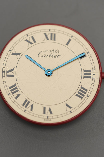 1990's Cartier Must Vendome LM Vermeil Quartz Gold Plated 30mm