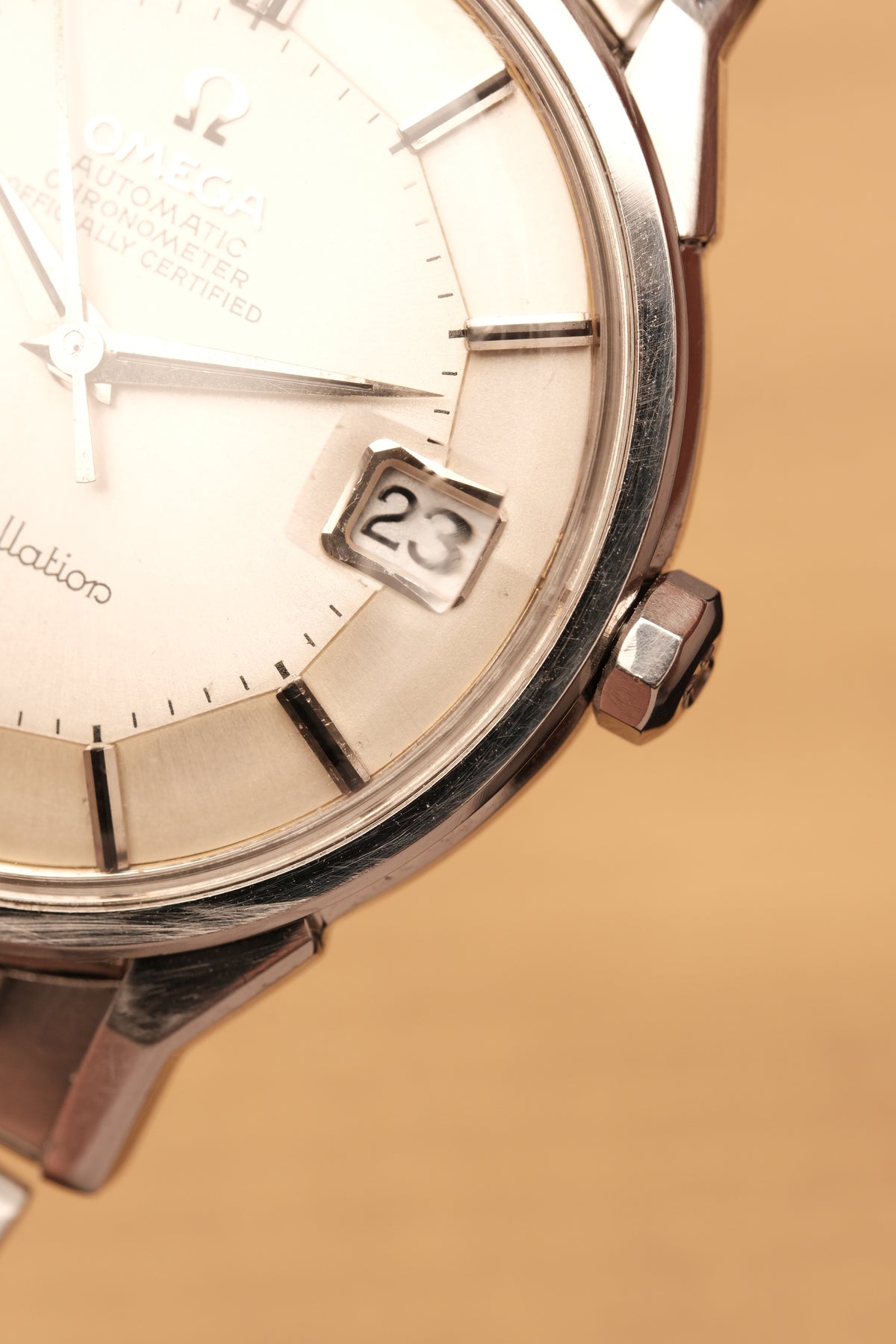 1963 OMEGA CONSTELLATION PIE PAN Stainless Steel  AUTOMATIC REF. 168.005 Beads of rice bracelet