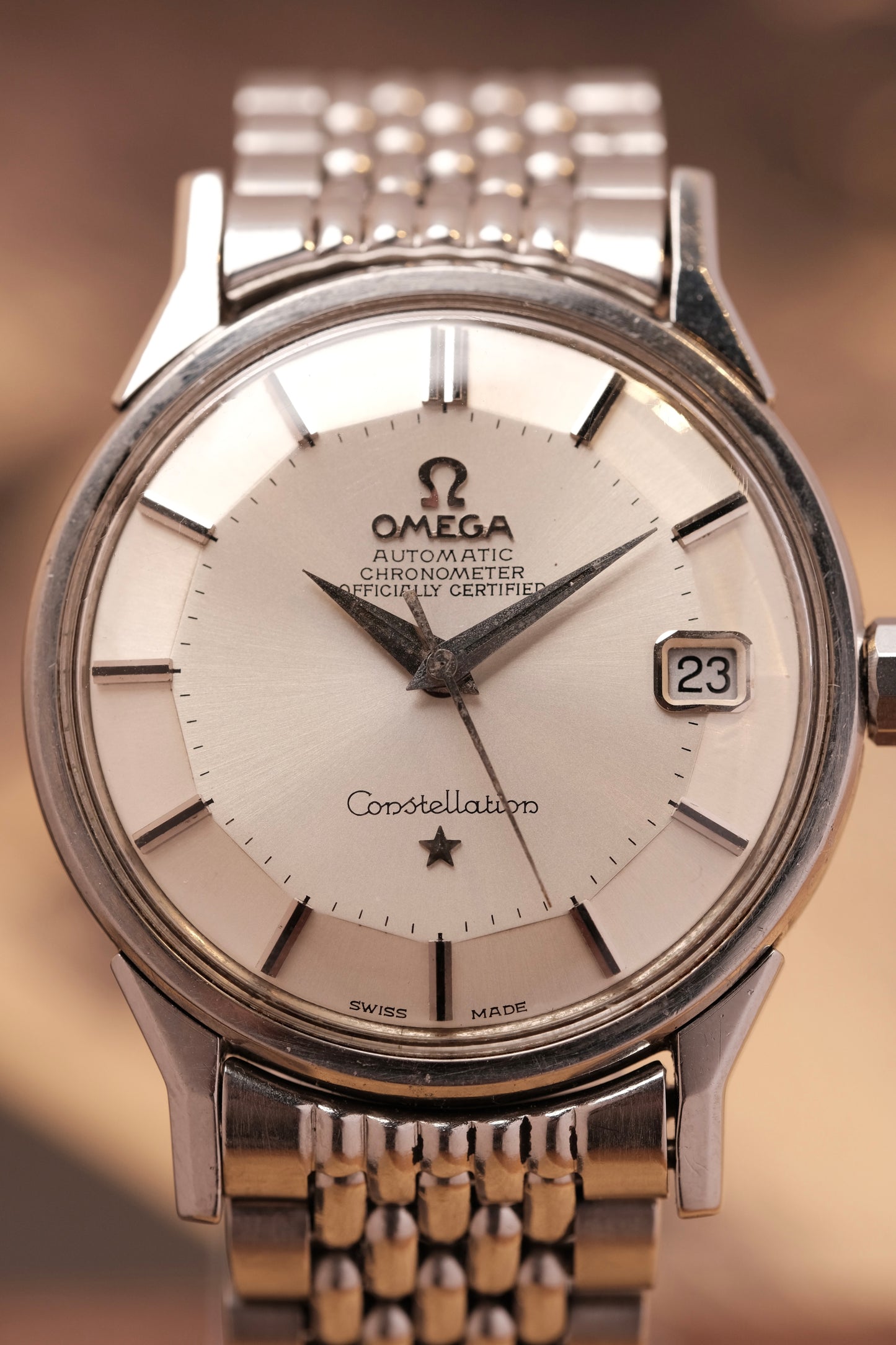OMEGA CONSTELLATION PIE PAN DOG LEG AUTOMATIC CHRONOMETER REF. 168.005