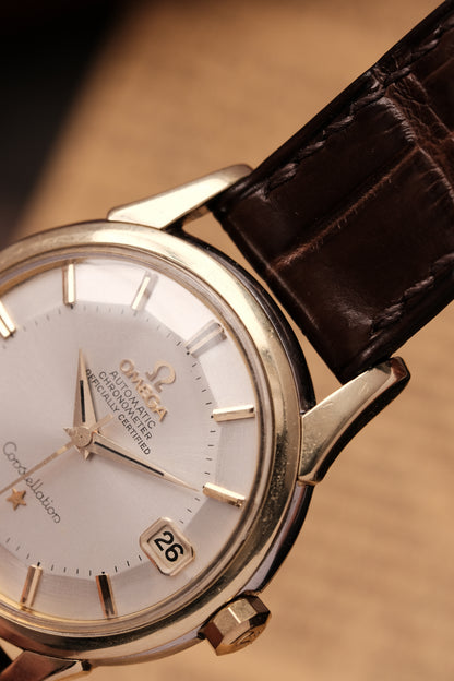 1959 Omega Constellation Pie Pan Gold Capped  Dial REF. 14393-8- SC