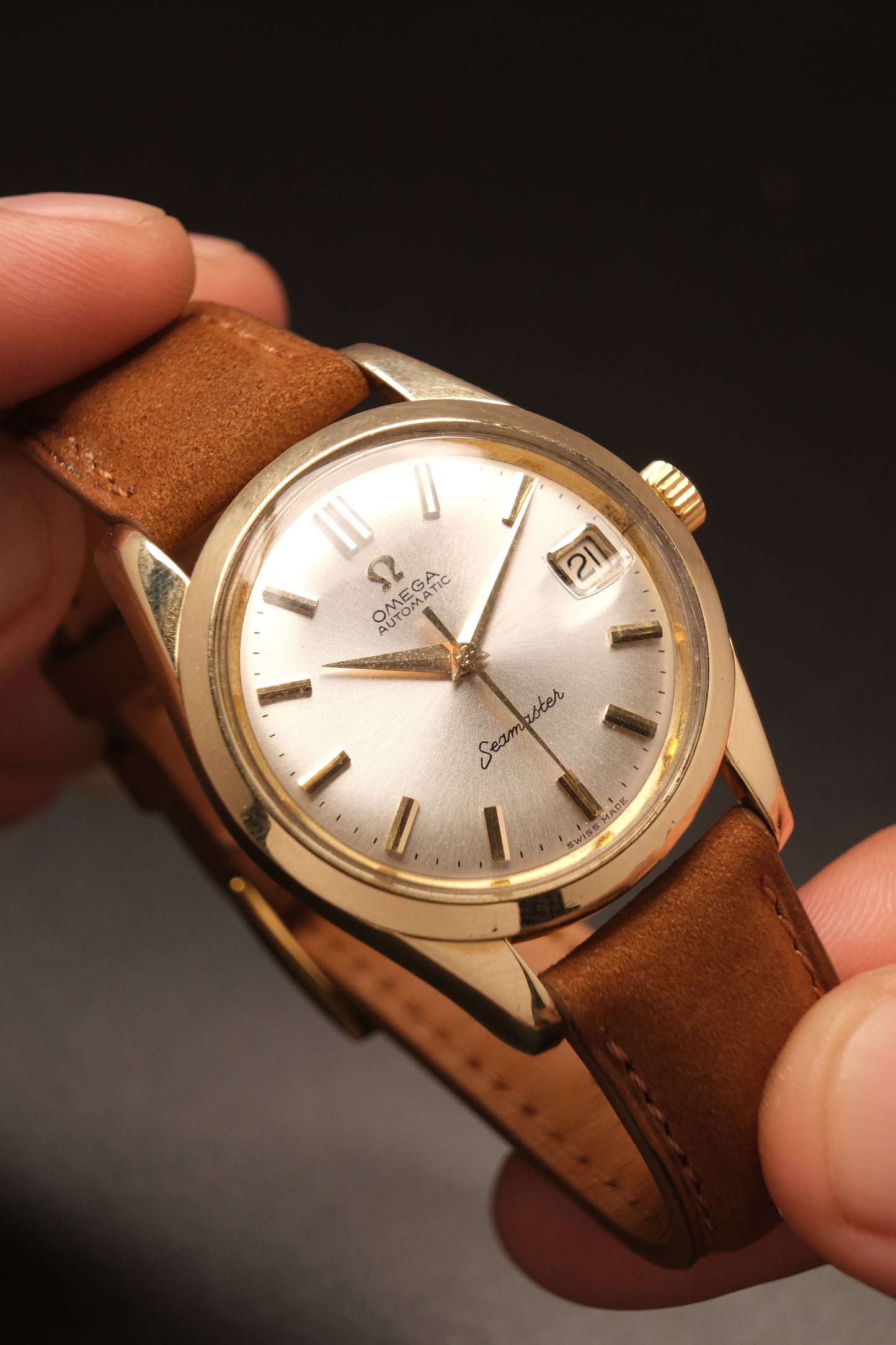 Vintage Omega Seamaster Automatic Gold Capped  14763-61
