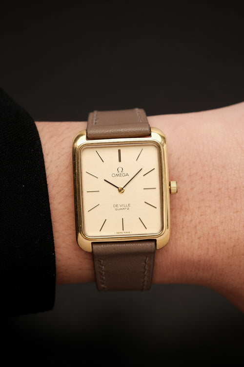 Vintage Omega De Ville “Tank Jumbo” (28x36mm) Quartz Ref. 191.0049