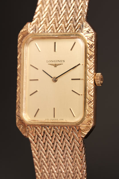 1978  Longines Vintage Tank Integrated Bracelet Hand Winding 832-1174