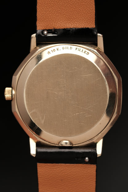 1980s Vintage Omega Constellation 1910041 Octagonal 10k gold filled