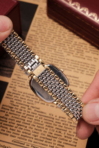 Omega De Ville Ref.395.0877 Cal.1378 Vintage Gold Quartz Integrated Bracelet