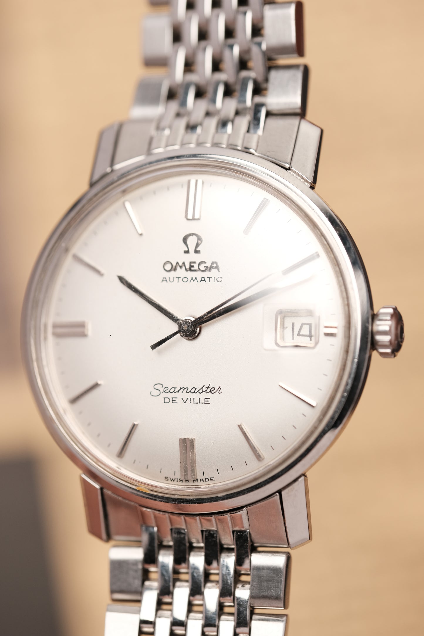 1966 Vintage Omega Seamaster De Ville Automatic White Dial 166.020