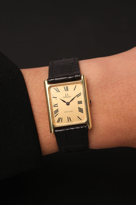 Vintage Tank OMEGA DE VILLE REF. 511.0404  Roman numerals