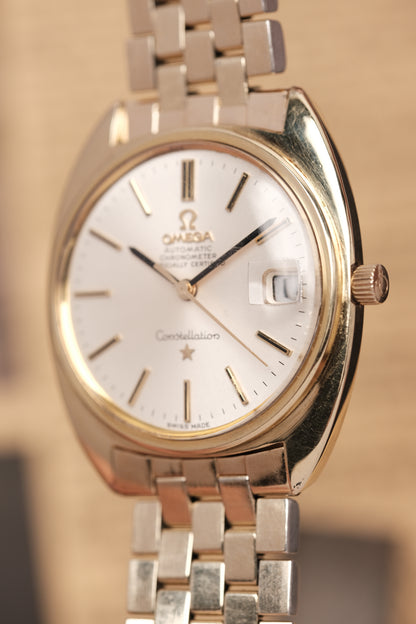 1969 OMEGA Constellation C-shape Day Chronometer White Dial - 168.017