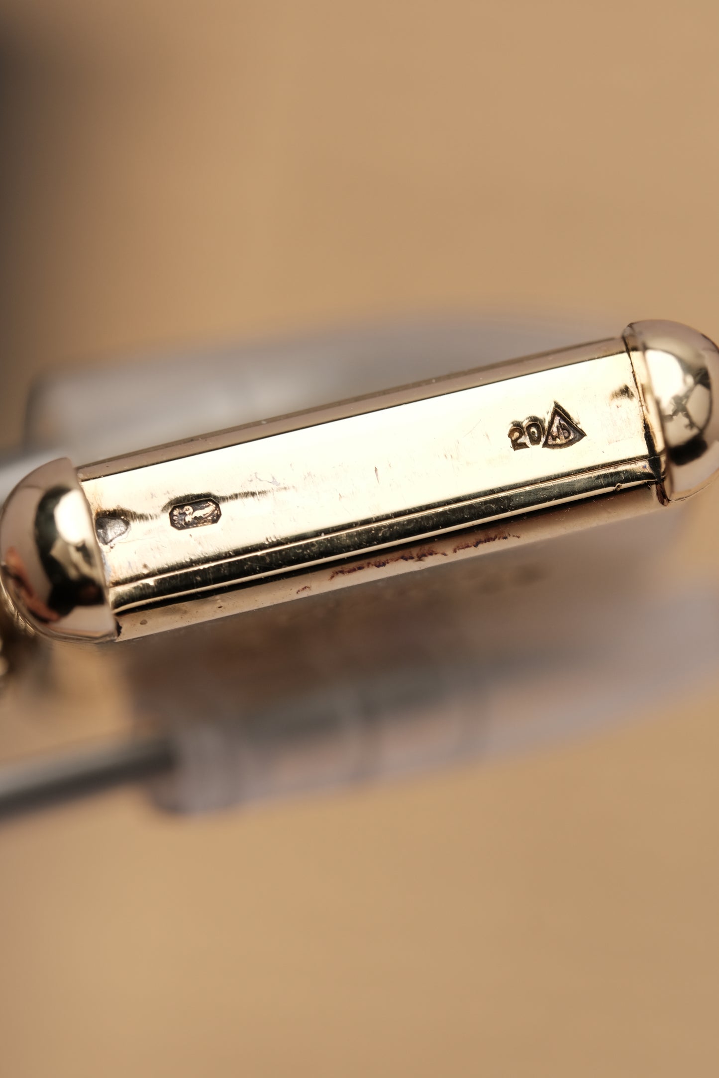 CARTIER MUST DE TANK VERMEIL (LM 23x31mm) ROMAN DIAL HAND WINDING 6144974 + BOX