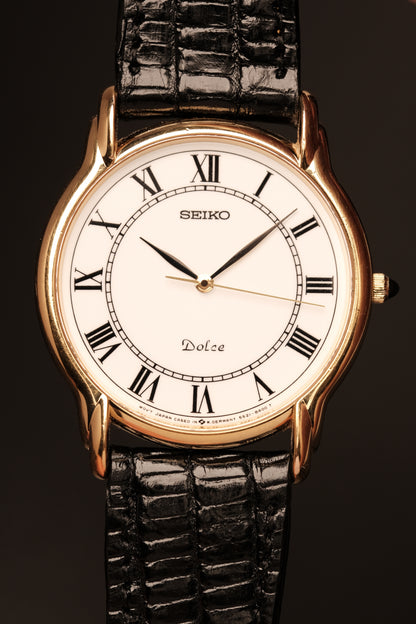 1989 Vintage  Seiko Dolce reference 5S21-8A00 Sweeping Hand 34MM
