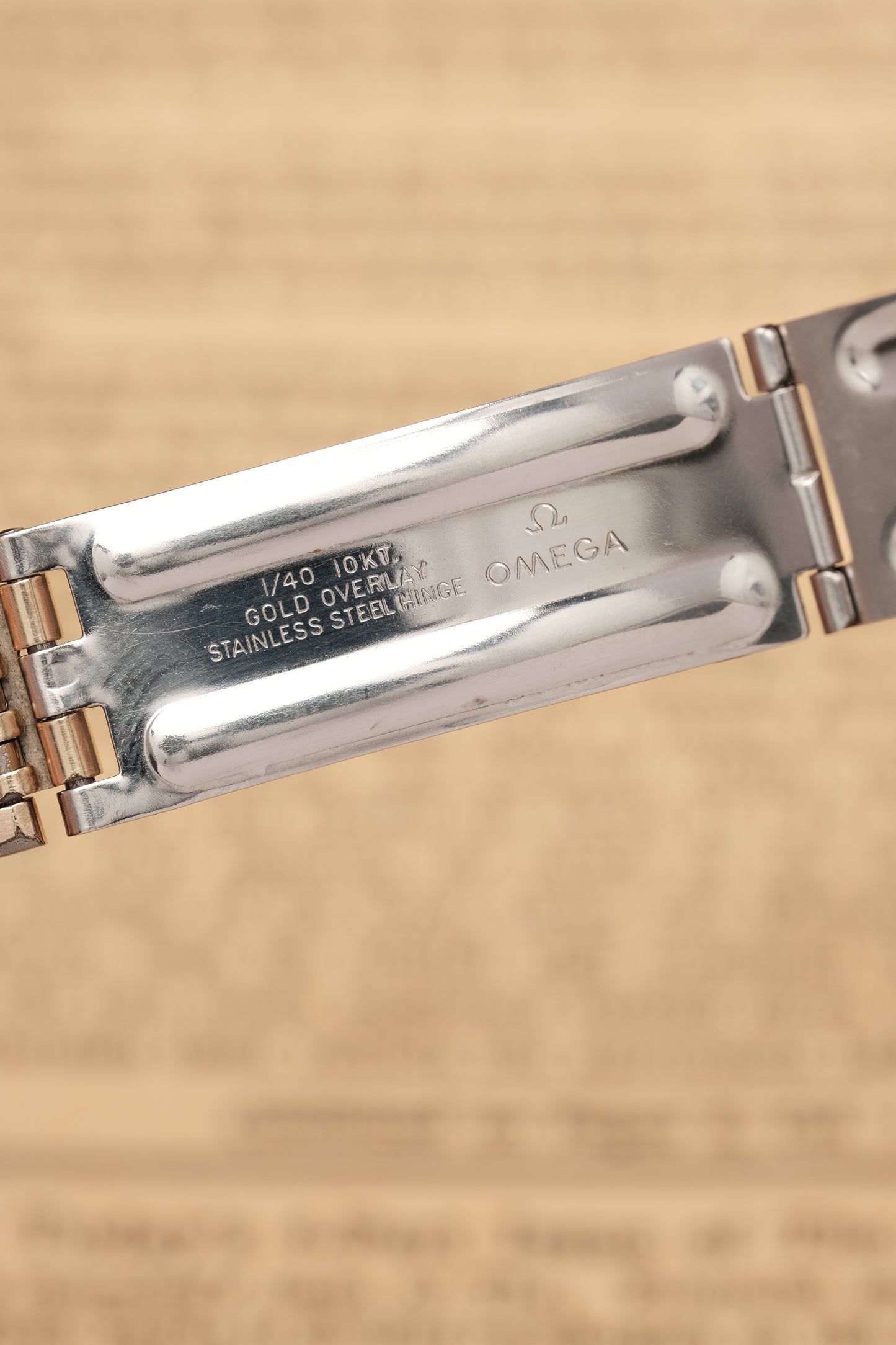 1967  14K Solid Gold Omega Seamaster De Ville reference LL 6590-1 34mm with Gold beads of rice bracelet