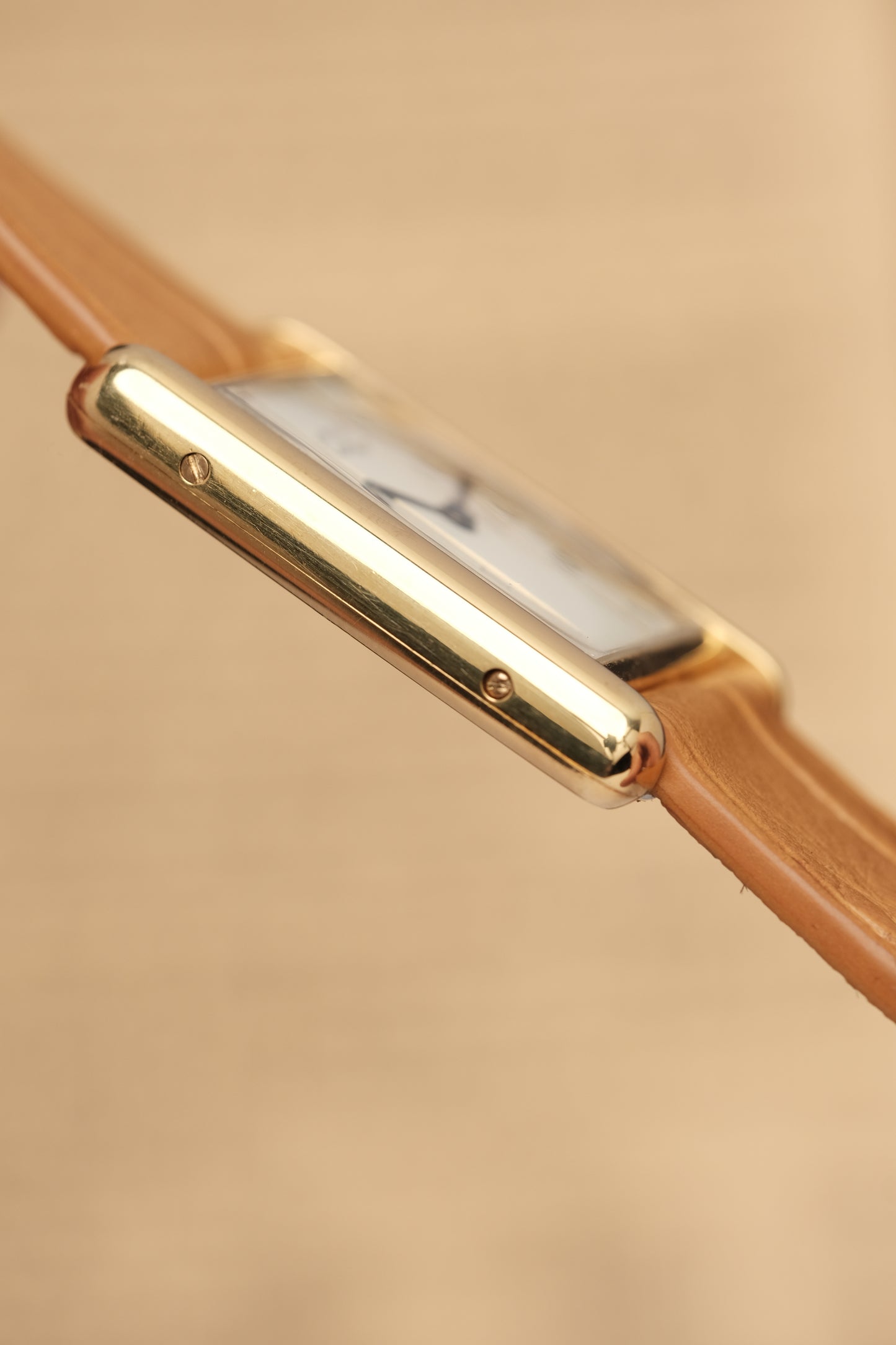 CARTIER MUST DE TANK VERMEIL (LM 23x31mm) COLUMN DIAL QUARTZ Ref.681006
