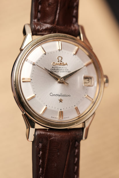 1966 OMEGA CONSTELLATION PIE PAN DOG LEG White Dial AUTOMATIC CHRONOMETER REF. 168.005