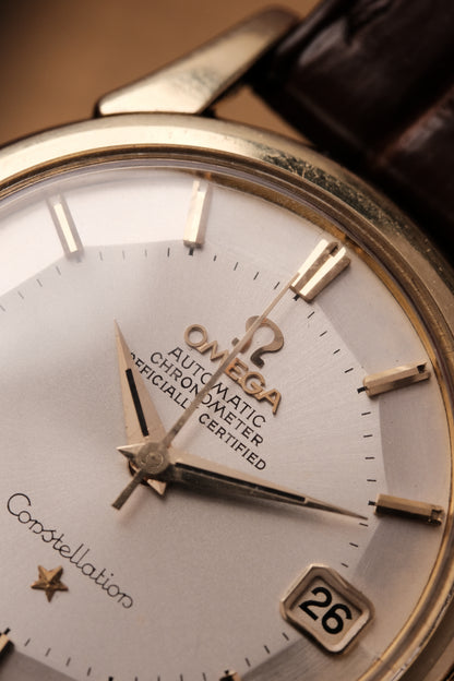1959 Omega Constellation Pie Pan Gold Capped  Dial REF. 14393-8- SC