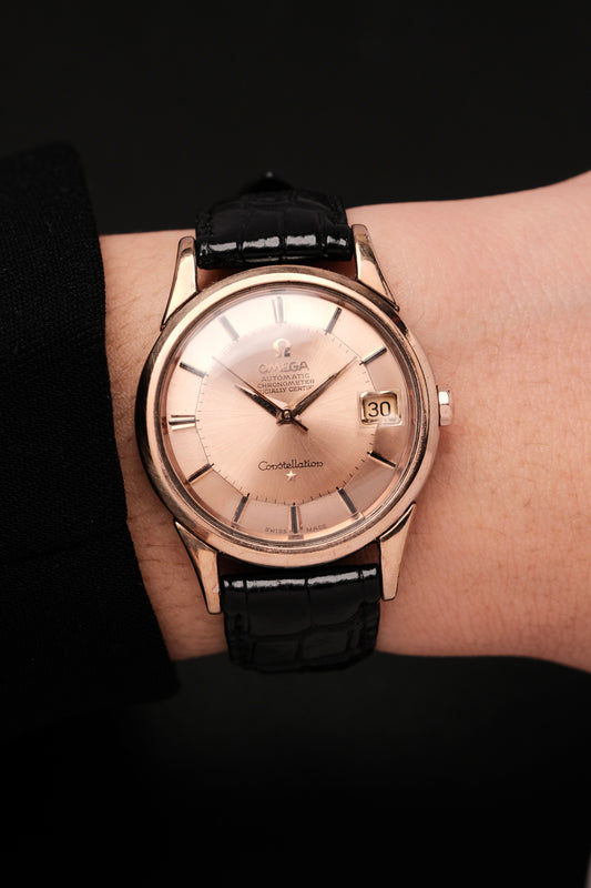 OMEGA CONSTELLATION PIE PAN Salmon Dial Rose Gold AUTOMATIC CHRONOMETER REF. 2943 3 SC