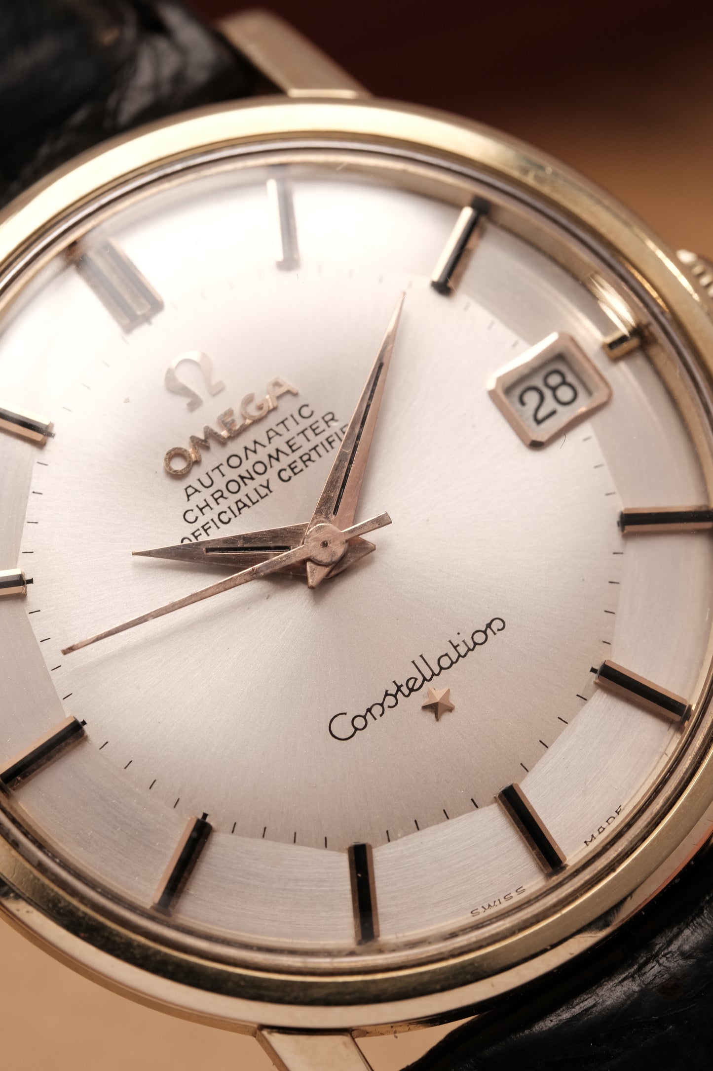 1966 OMEGA CONSTELLATION PIE PAN CHRONOMETER REF 168.010 Gold Cap