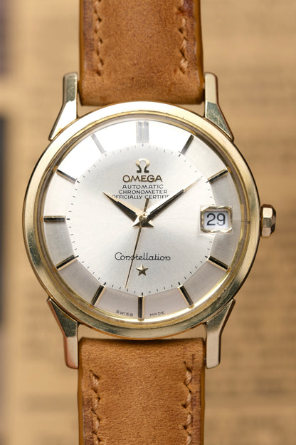 1969 OMEGA CONSTELLATION PIE PAN DOG LEG White Dial AUTOMATIC CHRONOMETER REF. 168.005