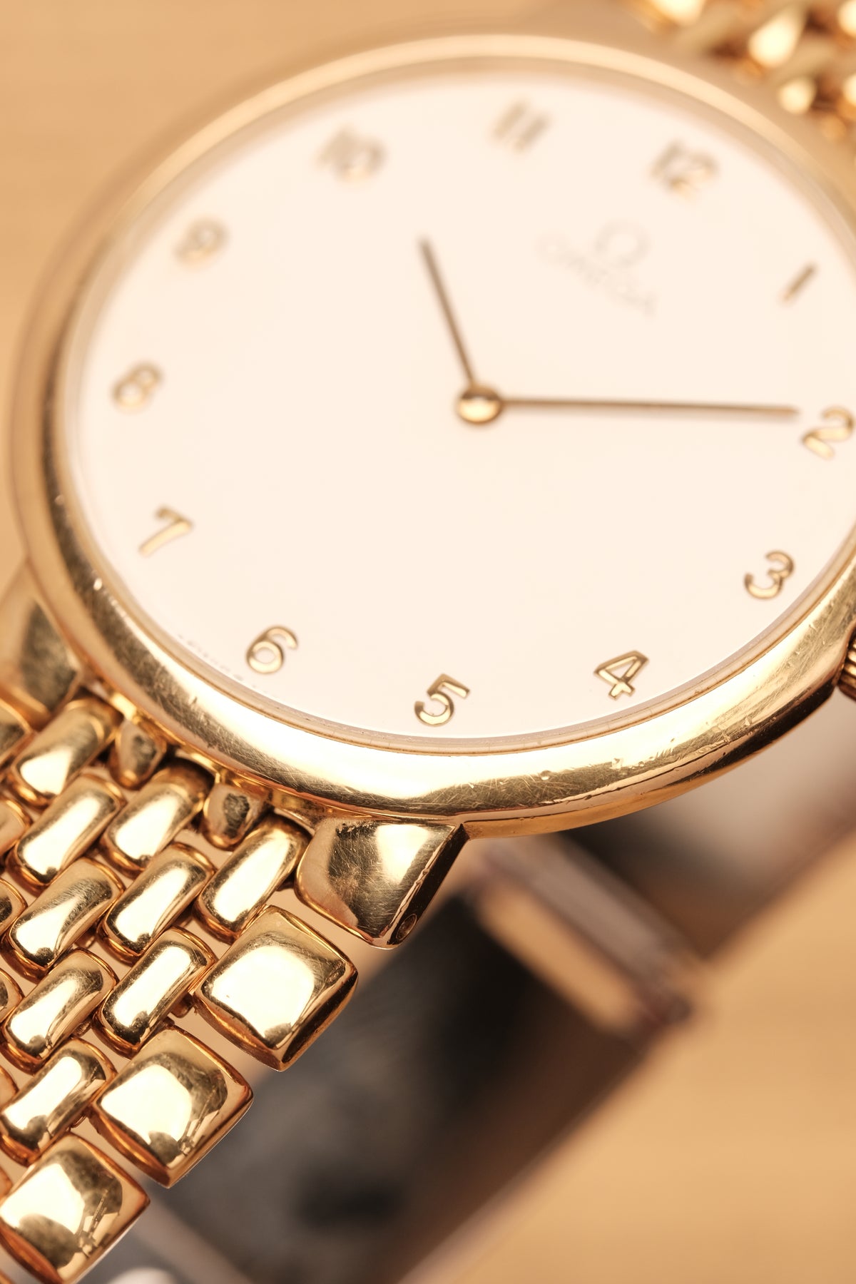 Omega De Ville Ref. 395.0875.2 Cal.1378 Ultra Thin Arabic Numeral Dial  Integrated Bracelet