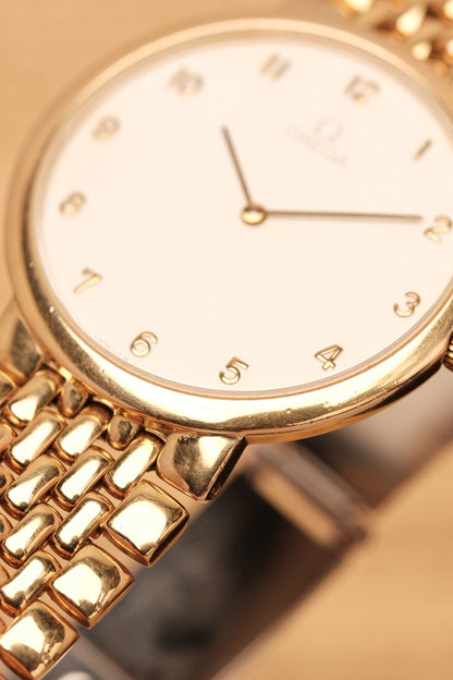 Omega De Ville Ref. 395.0875.2 Cal.1378 Ultra Thin Arabic Numeral Dial  Integrated Bracelet