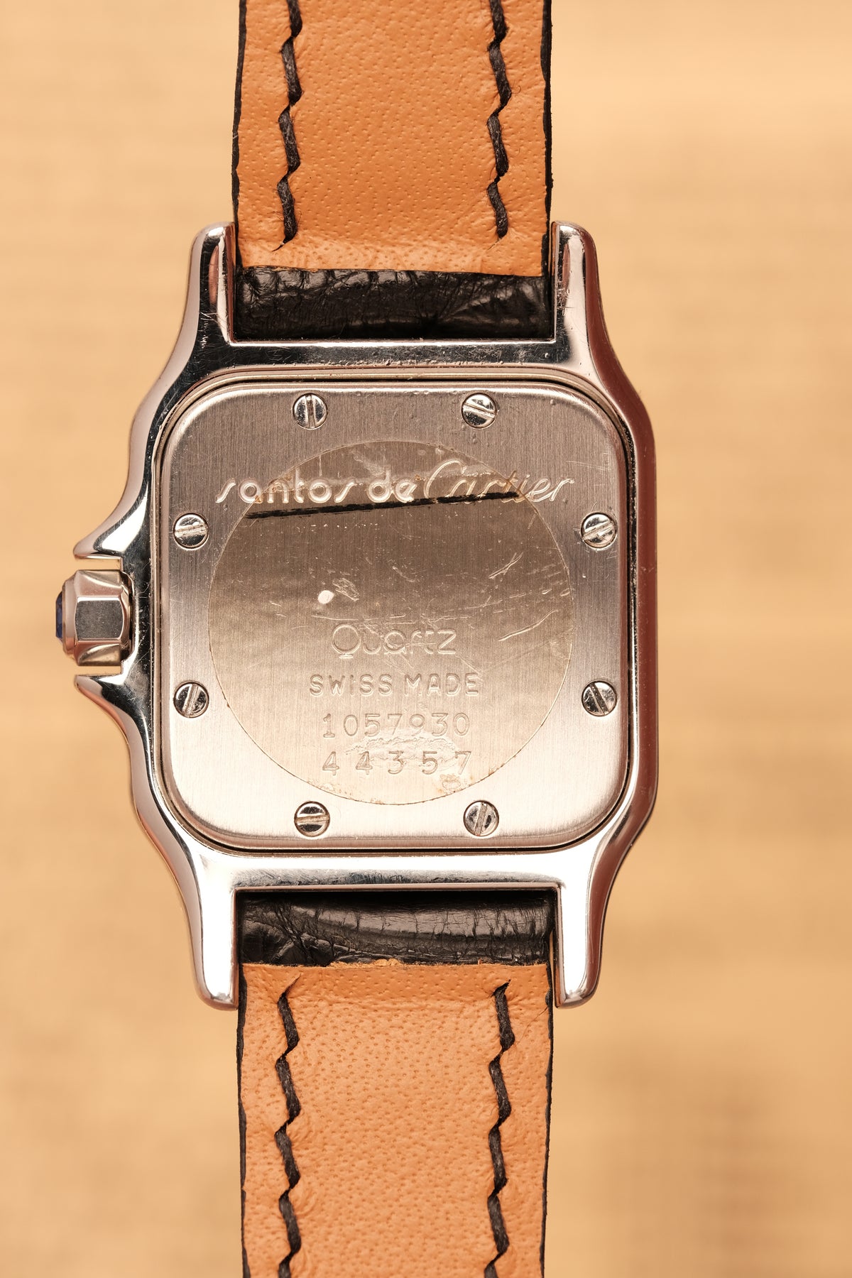 Cartier Santos Galbee 1057930 Quartz Gold/Steel White Dial SM (24x35mm) + Box and Paper