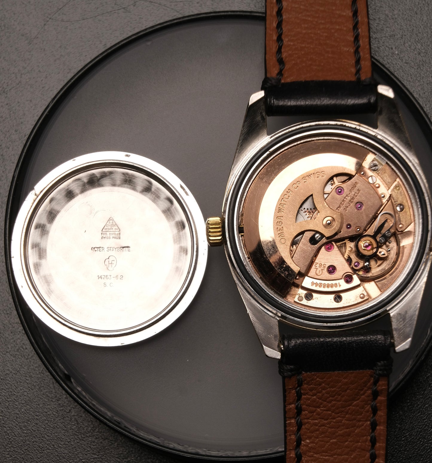 Vintage Omega Seamaster Automatic Gold Capped  Cross hair dial 1960's