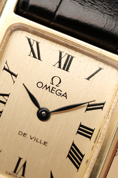 Vintage Tank OMEGA DE VILLE Roman Dial (25x31mm) Hand Windding Ref.11784 + BOX