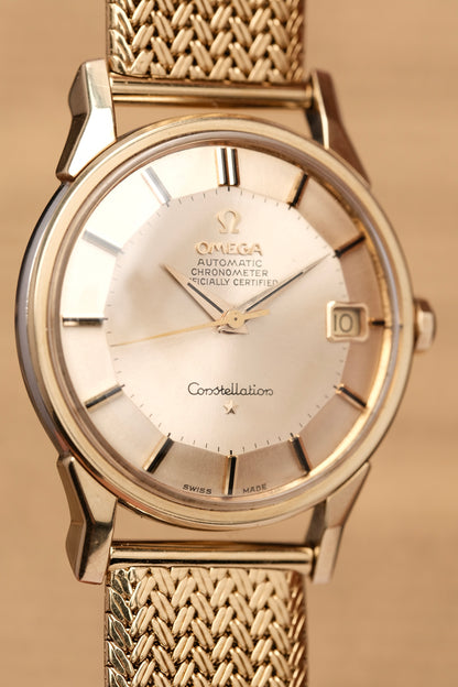 1963 OMEGA CONSTELLATION PIE PAN DOG LEG White Dial AUTOMATIC CHRONOMETER REF. 168.005