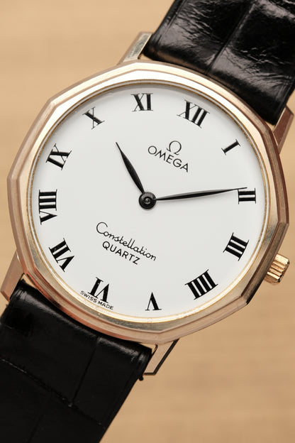 1980s Vintage Omega Constellation 1910041 Octagonal 10k gold filled
