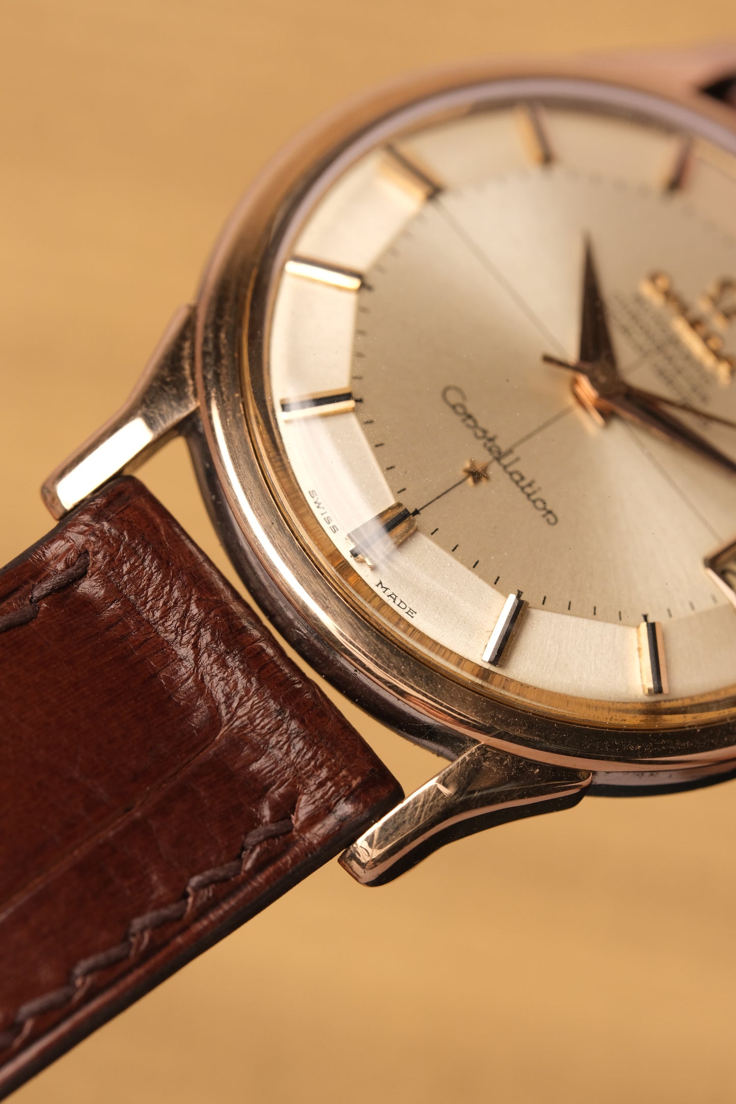 1962 OMEGA CONSTELLATION PIE PAN CROSS HAIR ROSE GOLD AUTOMATIC CHRONOMETER REF. 1490-61 SC