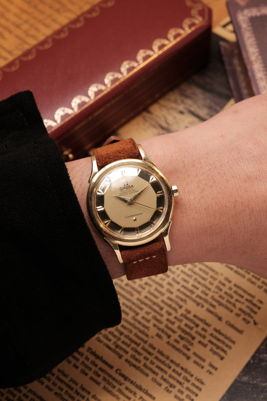 Vintage 1958 Omega Constellation Pie Pan De Luxe Arrow Head Ref 2852/2853 S.C