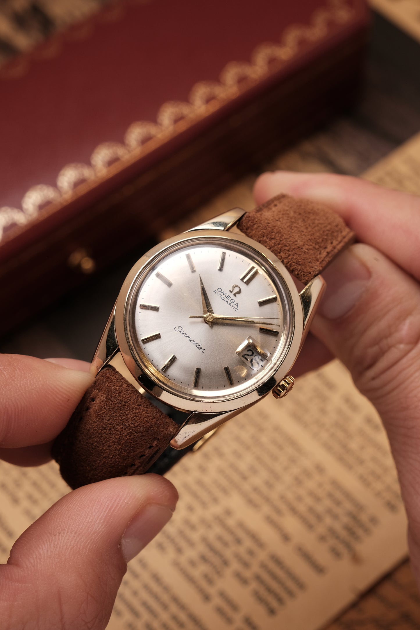 Vintage Omega Seamaster Automatic Gold Capped 166.010-63 ( Sapphire case back)